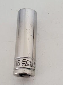 Power Torque GM8227 9/16 Deep Socket 3/8 Dr. 6 Point - Imagen 1 de 7