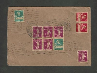 Swiis Switzerland FULL Booklet Scott # 160A on Cover 1930 - Image 1 of 2