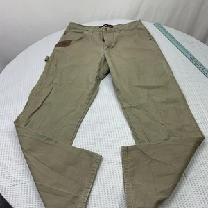 Pantaloni Riggs Uomo 33 X 32 Marrone Wrangler Ranger Cargo Cargo RipStop Abbigliamento da Lavoro - Foto 1 di 14