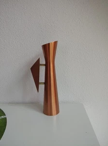 Kupfer-Vase mit Holzgriff Gießkanne Kupfer H21 x B5 cm Retro  Vintage Style - Bild 1 von 4