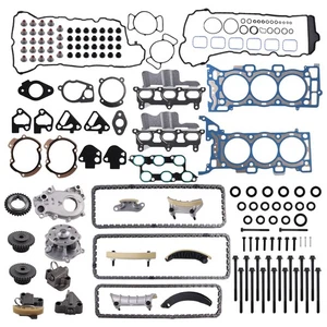 Kit de cadena de distribución bomba de aceite + agua con junta para Chevy Traverse GMC 3,6 L V6 DOHC - Imagen 1 de 9