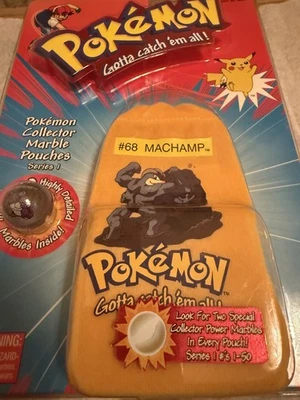 Nuevas Bolsas de Mármol Coleccionista Pokémon de Colección Selladas Serie 1 #35 MACHAMP Foto 1 de 4