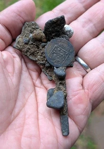 Authentic Netherlands VOC 1 Duit 1700" West Frisia Fossil River Found Coin_Z403 - Picture 1 of 10