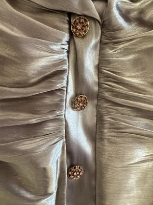 Top Xscape By Joanna Chen para mujer talla 16 verde dorado brillante madre de la novia Foto 1 de 4