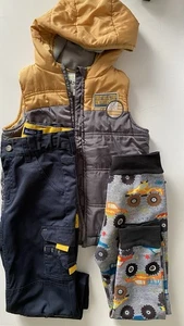 Jungen Set Gr. 116 122 Handwerker Hose Weste warme - Bild 1 von 7