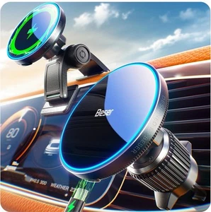 MagSafe Car Mount Charger, Strong Magnetic, Qi Wireless Charger for Car, Vent - Imagen 1 de 7