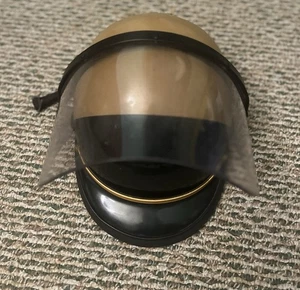 Casco vintage 1979 Bell motocicleta policía CHP con Paulson Shield ayudante sheriff - Imagen 1 de 10