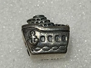 Pandora 925 Sterling Silver All Aboard Cruise Ship Boat Bead Charm Free Shipping - Picture 1 of 2