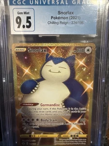 Snorlax (Secret) 224/198 Swsh06: Sword & Shield - Chilling Reign Holo - Picture 1 of 2