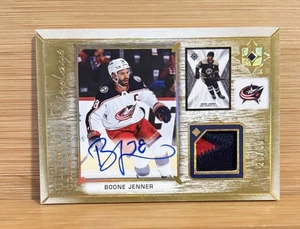 BOONE JENNER 2021-22 UD ULTIMATE DISPLAYS PATCH GOLD AUTO /35 - Picture 1 of 2