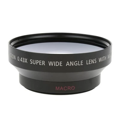 62mm 0.43x Wide Angle Lens with Macro for Nikon Pentax Sony Cameras - Image 1 of 4
