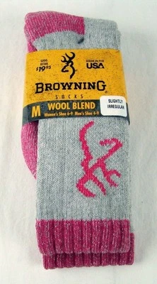 Calcetín bota mujer Browning IMPERFECT peso medio mezcla lana talla mediana 6-9 Foto 1 de 2