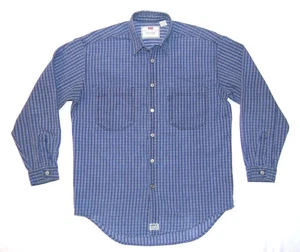 LEVI'S - Men's Vintage Denim Checked Shirt - Medium - Relaxed Loose Fit 60560 - Picture 1 of 5
