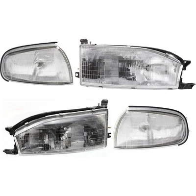 Headlight Kit Fits 1992-1994 Toyota Camry With Corner Light Left and Right Side Foto 1 de 4