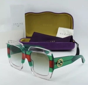 Authentic Gucci GG 0178 S 001 Multicolored/Green Gradient Sunglasses - Picture 1 of 10