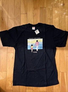Supreme Navy T-Shirt „Heaven and Earth“ Large - Bild 1 von 1