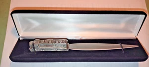 Ohio Central System Locomitive Train Handle Letter Opener Pewter - Picture 1 of 6