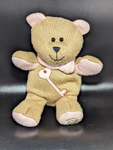 Starbucks Bearista Key To My Heart Invierno 2010 Oso Bronceado Rosa - Imagen 1 de 7