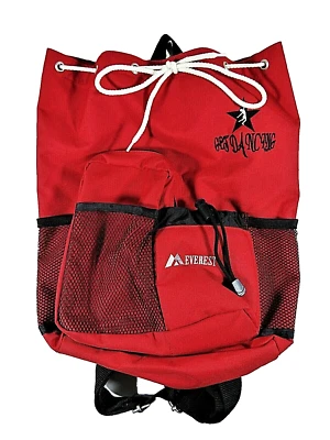Mochila roja Everest con cordón bolsa de equipo de baile tamaño adulto o joven con bolsillos Foto 1 de 4