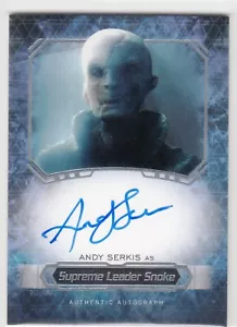 2016 Star Wars Masterwork Autogaphs Auto Andy Serkis als Supreme Leader Snoke - Bild 1 von 1