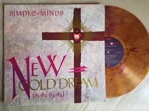 SIMPLE MINDS New Gold Dream GOLD & PURPLE MARBLE VINYL LP A&M 4928 w Inner PROMO - Picture 1 of 8