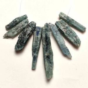 20g/8pcs Natural Kyanite Lemuria stick w/ Hole Reiki Healing 042 - Picture 1 of 5