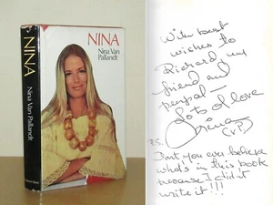 Nina Van Pallandt - Nina - Signed (& Letters) - 1st/1st (1974 First Edition DJ) - Imagen 1 de 8