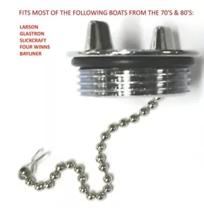Replacement Gas Cap for 1970's 80's Larson Glastron Slickcraft Bayliner Boat - Picture 1 of 3