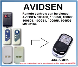 Avidsen 100400, 100550, 100600, 100601, 100951, 100955 Fernbedienung Duplikator - Bild 1 von 6