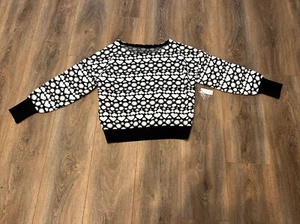 Maeve Anthropologie Women's Sweater Black/White Heart/Sun/Moon - Picture 1 of 6
