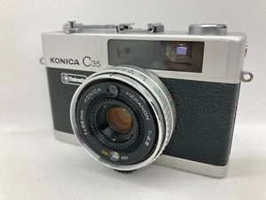 Konica C35 Flash Matic Silver 38mm f/2.8 Rangefinder 35mm Film Camera - Picture 1 of 7