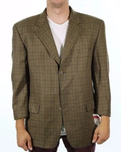 Chaqueta Blazer Joseph Abboud For Nordstrom Verde Cuadros 195727 Hombre Talla 38S - Imagen 1 de 1