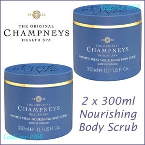 Champneys Health Spa Body Scrub Natures Treat Nourishing 2 x 300ml NEW - Picture 1 of 12