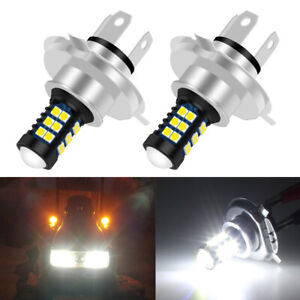 2x White LED bulbs for Ski-Doo MXZ 800 ZX 2000 - 2004 headlights 2005 2006 2007