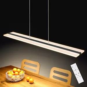 38W 100CM LED Panel Pendelleuchte Höhenverstellbar Dimmbar für Esstisch Büro - Bild 1 von 12