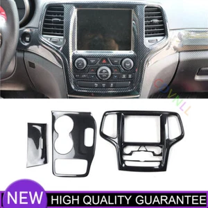 For Jeep Grand Cherokee 2014-2015 Carbon Fiber Central Console Gear Shift Panel - Bild 1 von 10