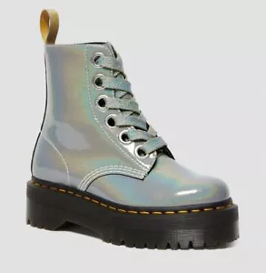 Dr Martens 6 Agujero Molly Plata Prysm 26227040 Classic Doc - Imagen 1 de 8