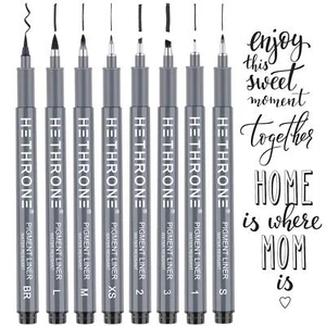 Calligraphy Pens, Hand Lettering Pens and Black Calligraphy Set for - Foto 1 di 5