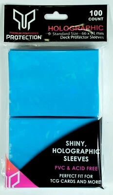 100 Fundas para Tarjetas Holográficas Premium Ajuste Preciso Holo Magic The Gathering Pokemon Yugioh Metazoo Foto 1 de 4