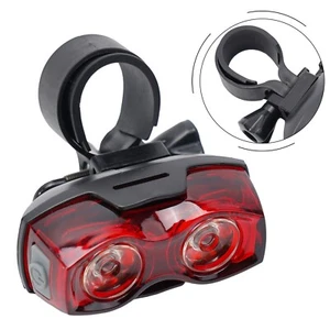 AAA Battery Powered Bicycle Tail-Light Lasts Up To 100 Hours In Flash Mode New - Picture 1 of 48