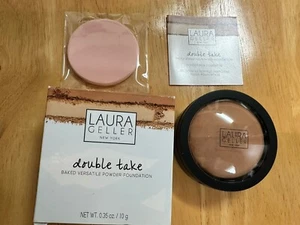 Laura Geller Double Take Baked Versatile Powder Foundation Tan .35 oz - Picture 1 of 4