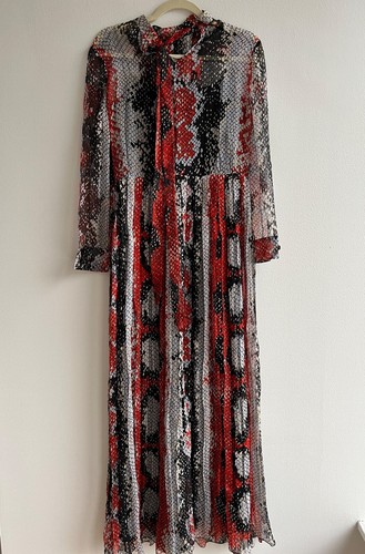 Abito Prada in chiffon di seta manica lunga taglia 40