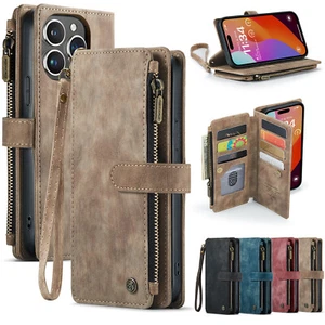 Multifunctional Shockproof Leather Wallet Phone Case For Samsung Galaxy A-series - Picture 1 of 51
