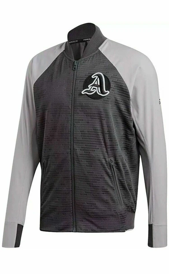 adidas M Vrct Tennis Jacket FP8121 Men’s Size Large Grey Two Tone