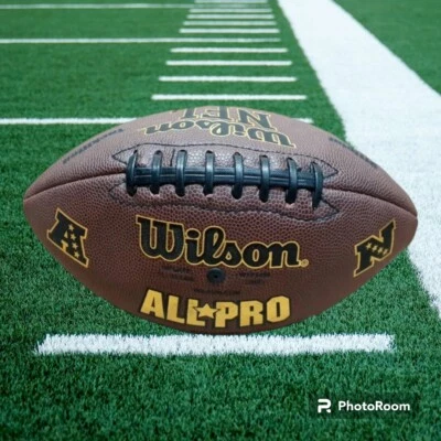 WILSON NFL ALL PRO Talla Oficial Compuesto Fútbol Tackified AFC NFC GOLD STAR Foto 1 de 4