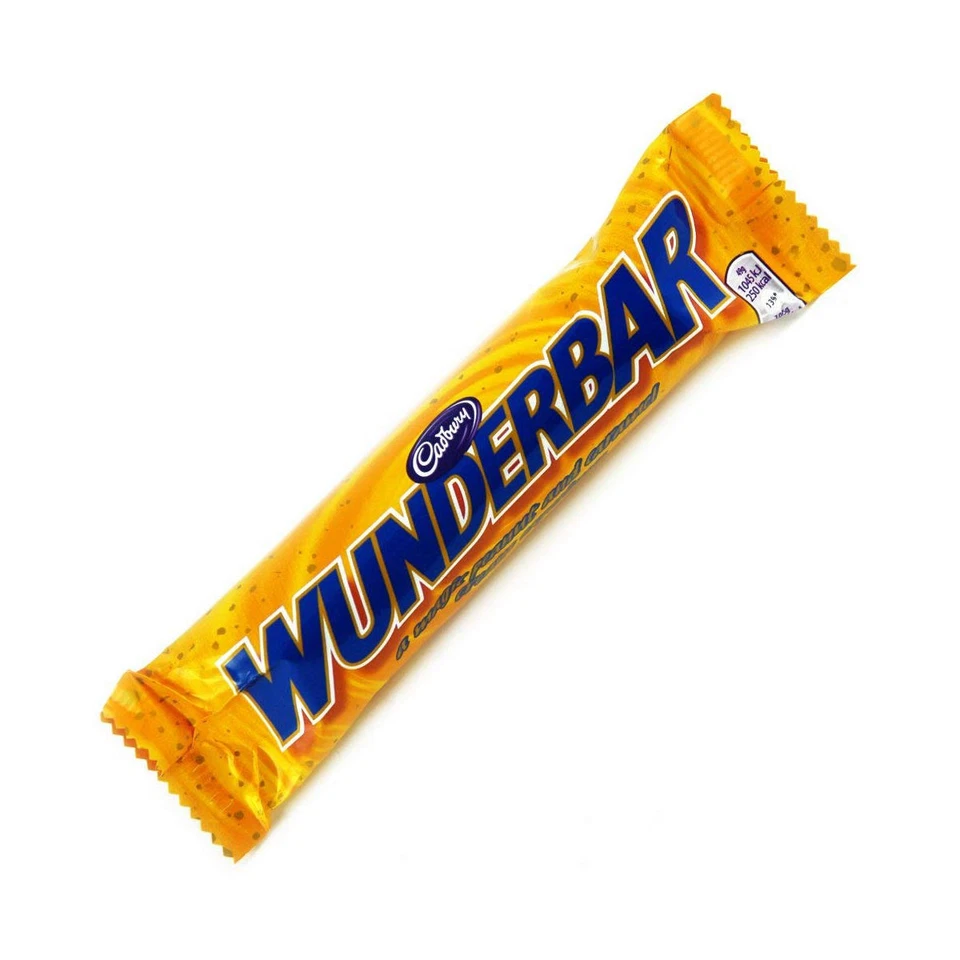 12x Cadbury wunderbar Erdnussbutter Karamel Riegel