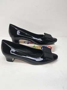 Very Nice Vaneli Black Patent Leather Women’s Shoes Size 6 N - Picture 1 of 8