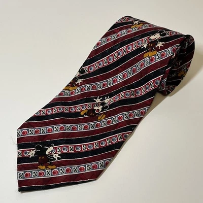 Corbata para hombre Disney Store Mickey Mouse 100 % seda hecha a mano de colección hecha en Corea Foto 1 de 2