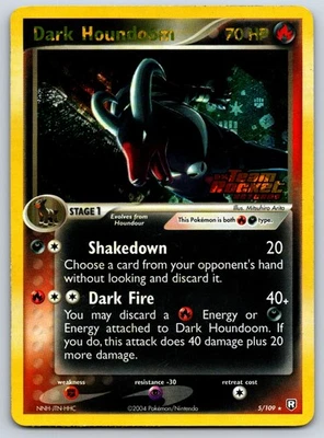 Dark Houndoom (Reverse Holo) Team Rocket Returns 5/109 Pokemon Card LP - Image 1 of 2