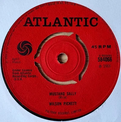 WILSON PICKETT MUSTANG SALLY 7" ATLANTIC (1966) VG+ SOUL R&B GT BRITAIN - Image 1 of 3
